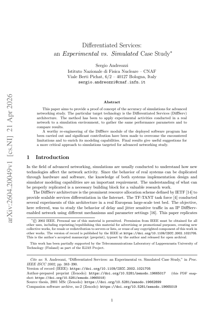 First page