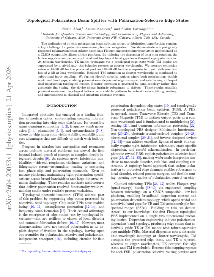 First page