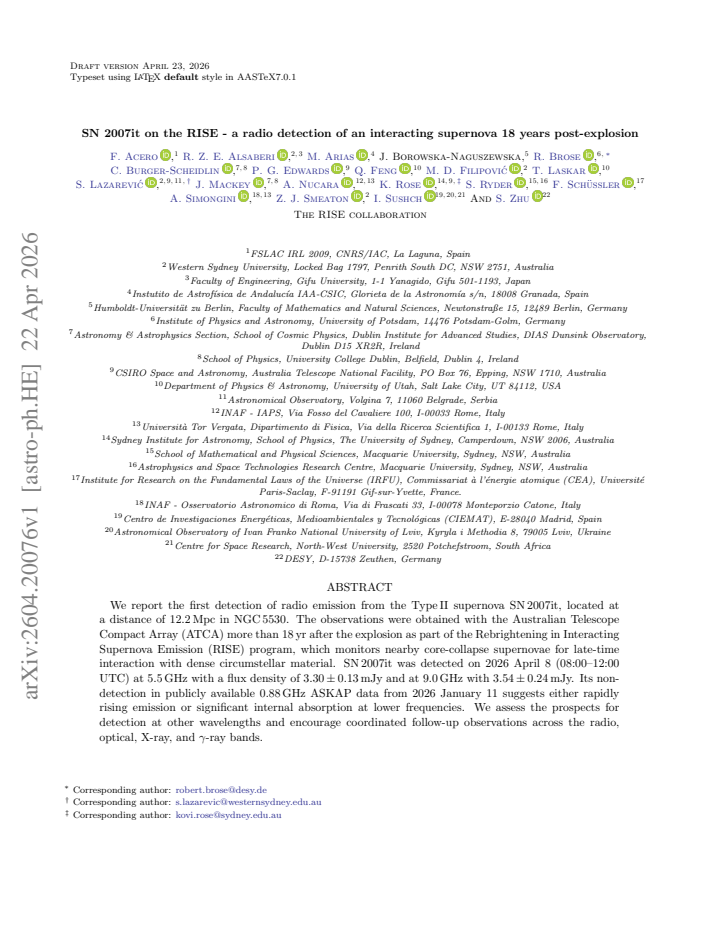 First page