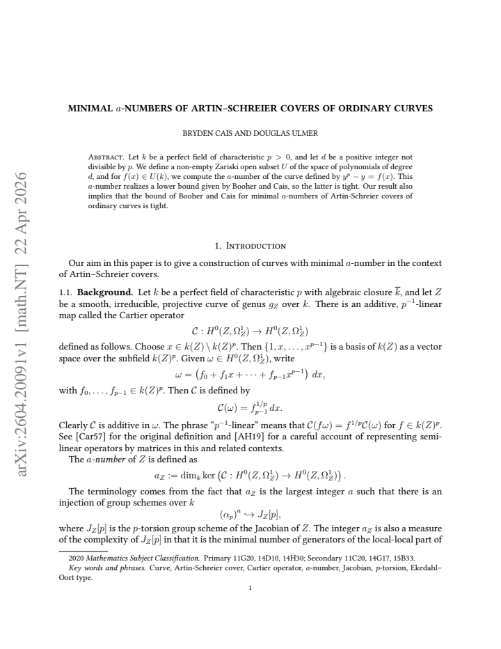 First page