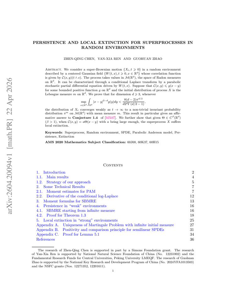 First page