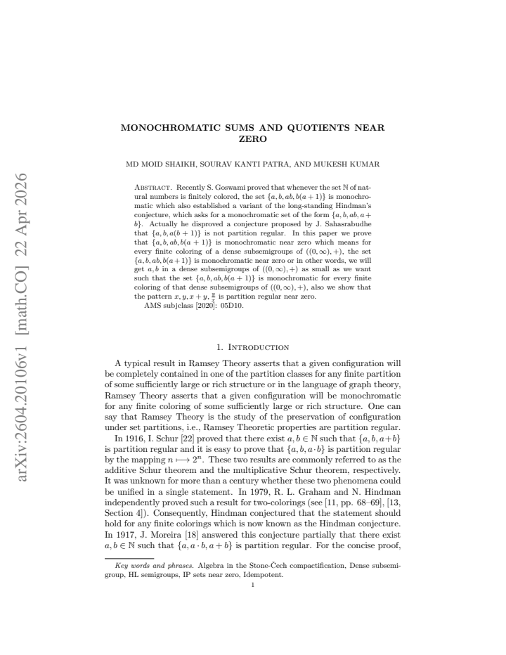 First page