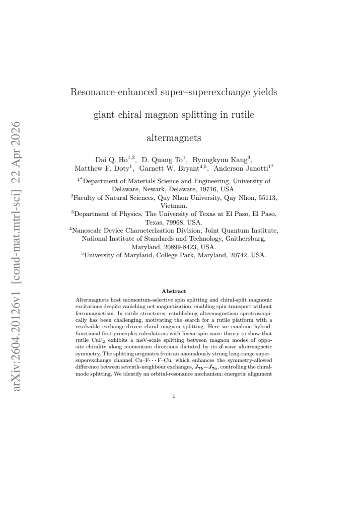 First page