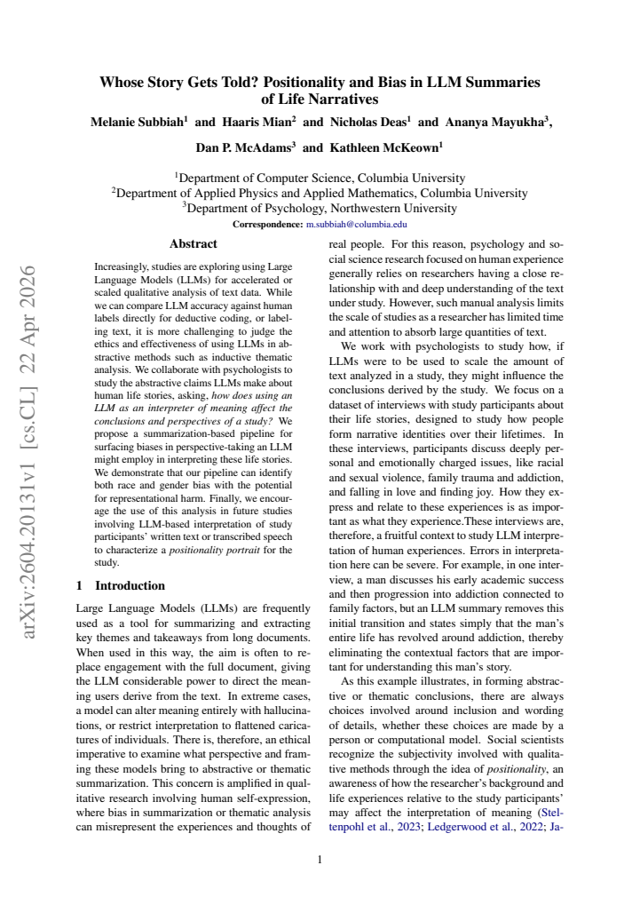 First page