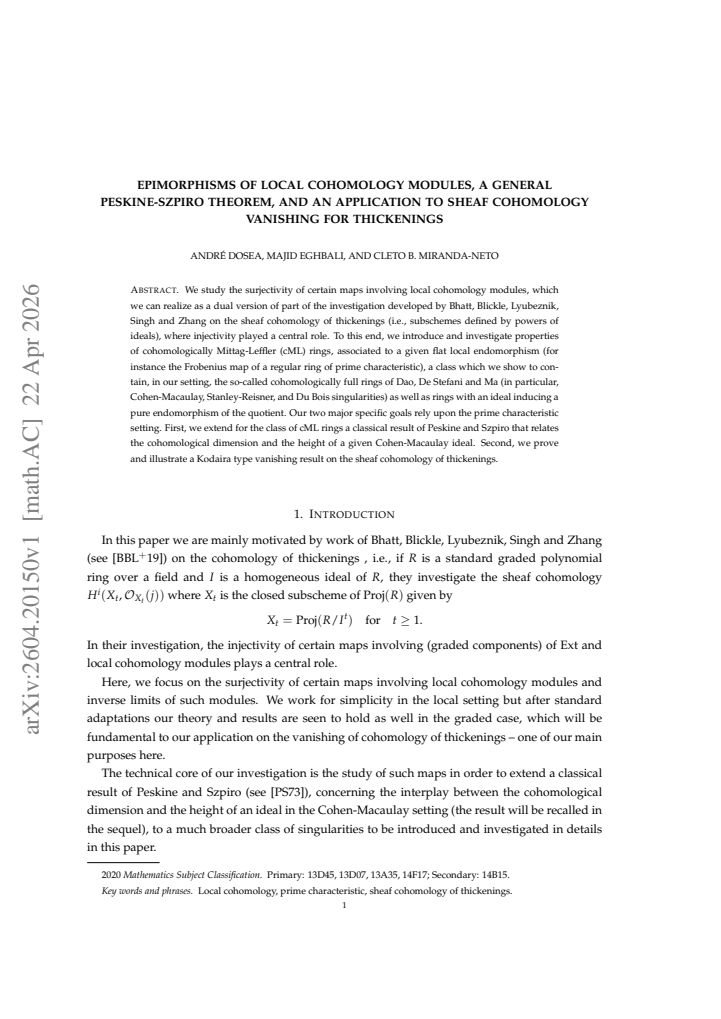 First page