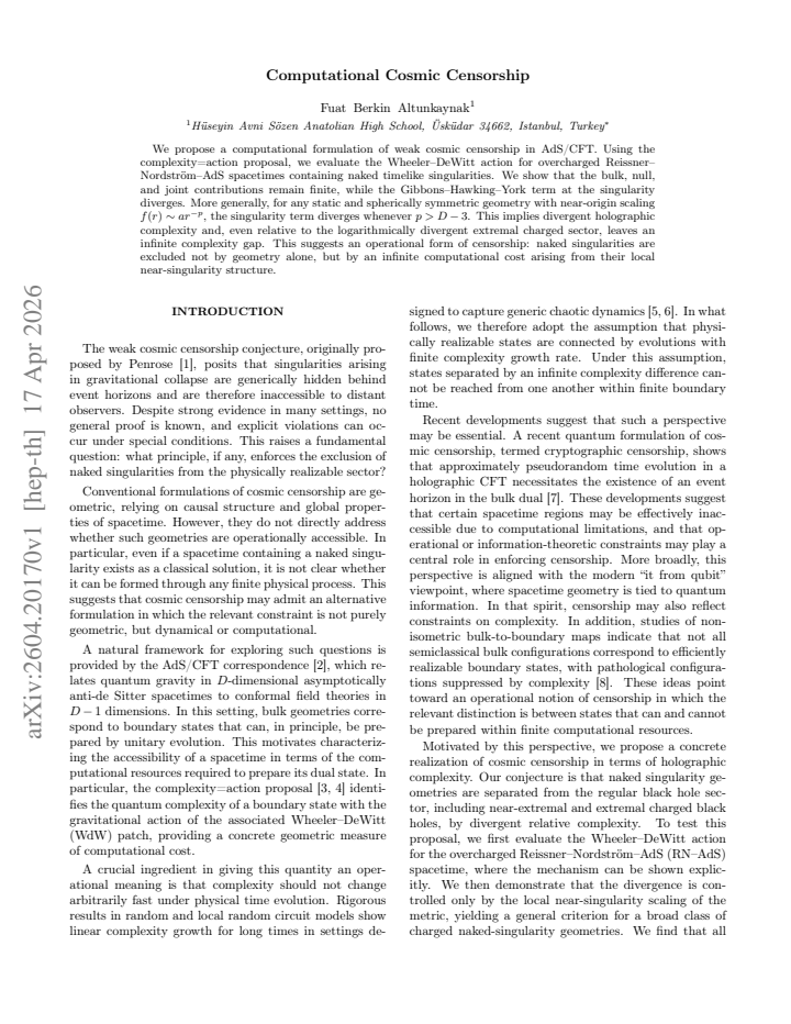 First page
