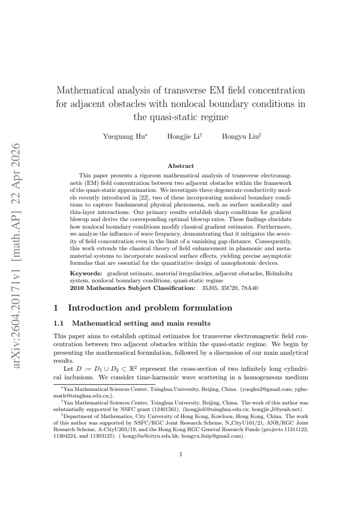 First page