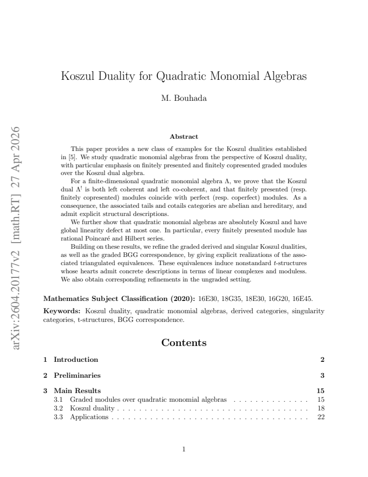 First page
