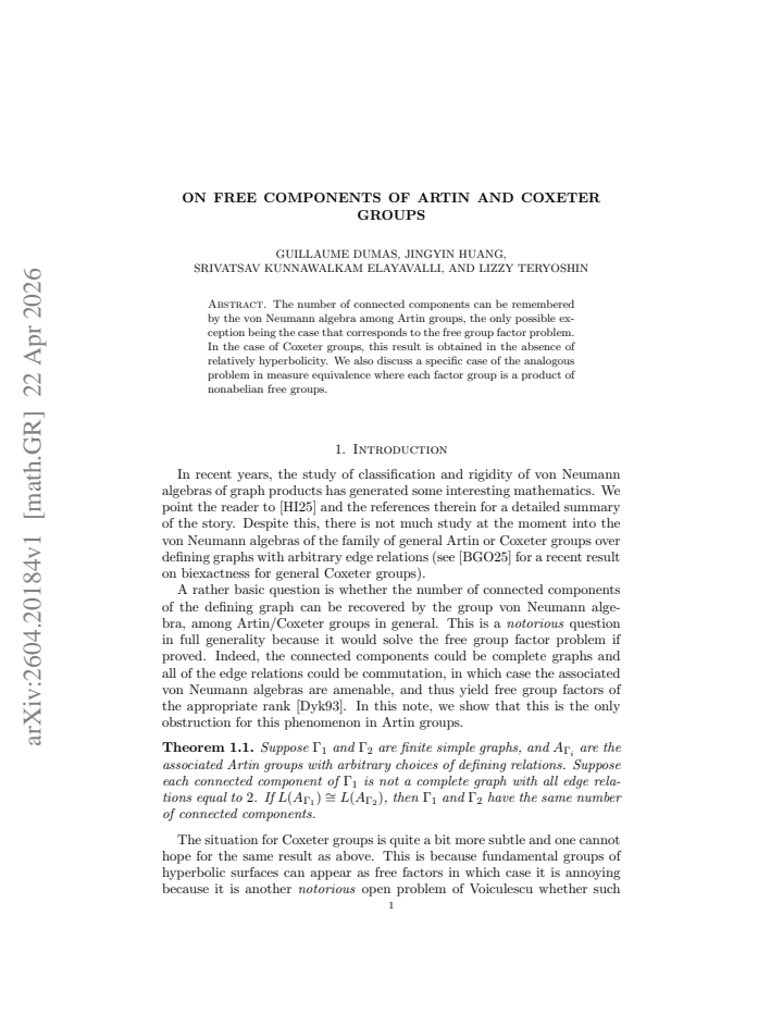 First page