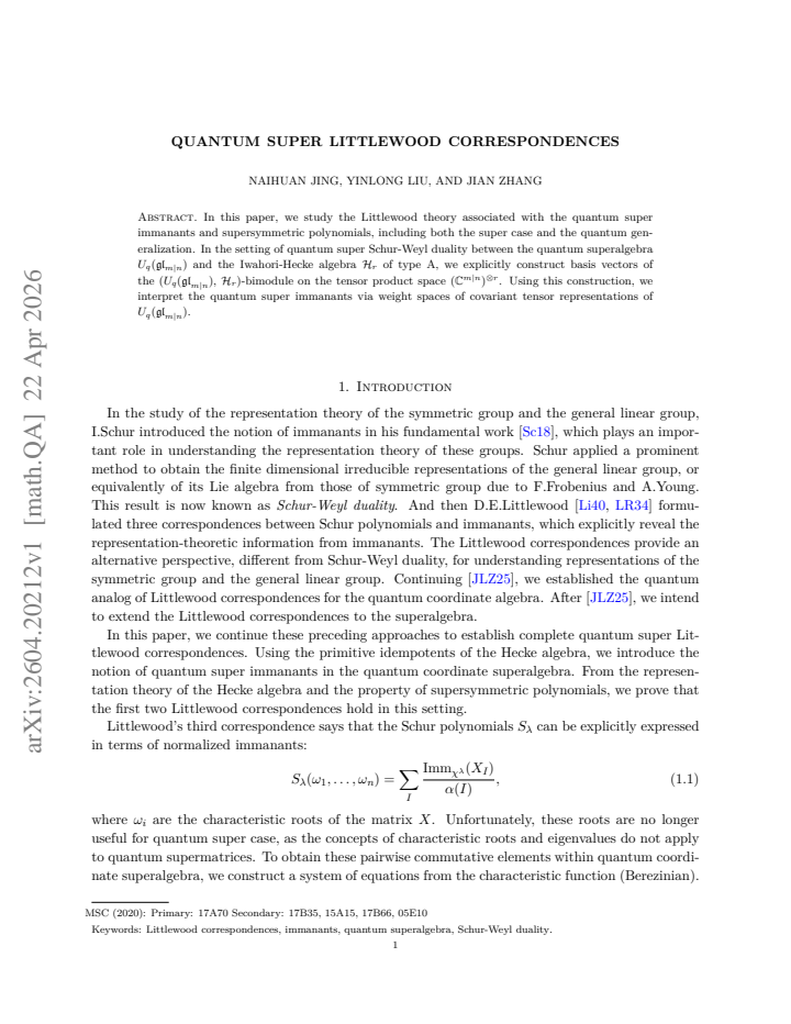 First page
