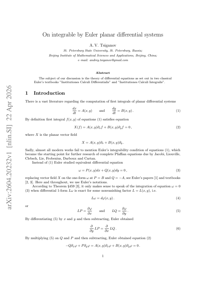 First page