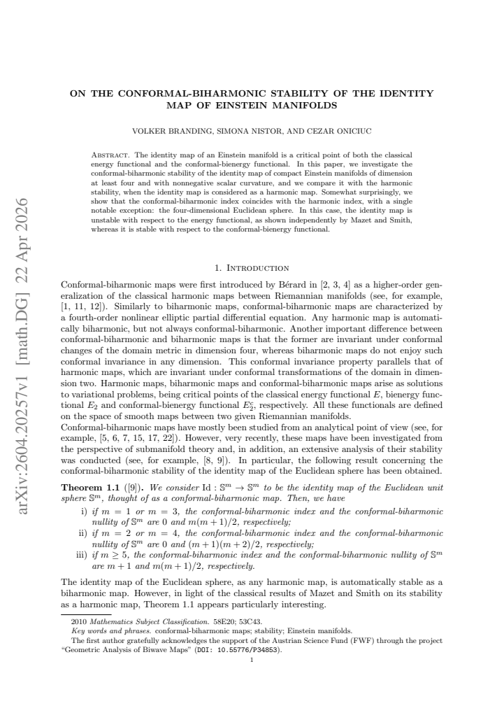 First page