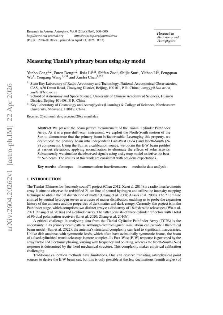 First page