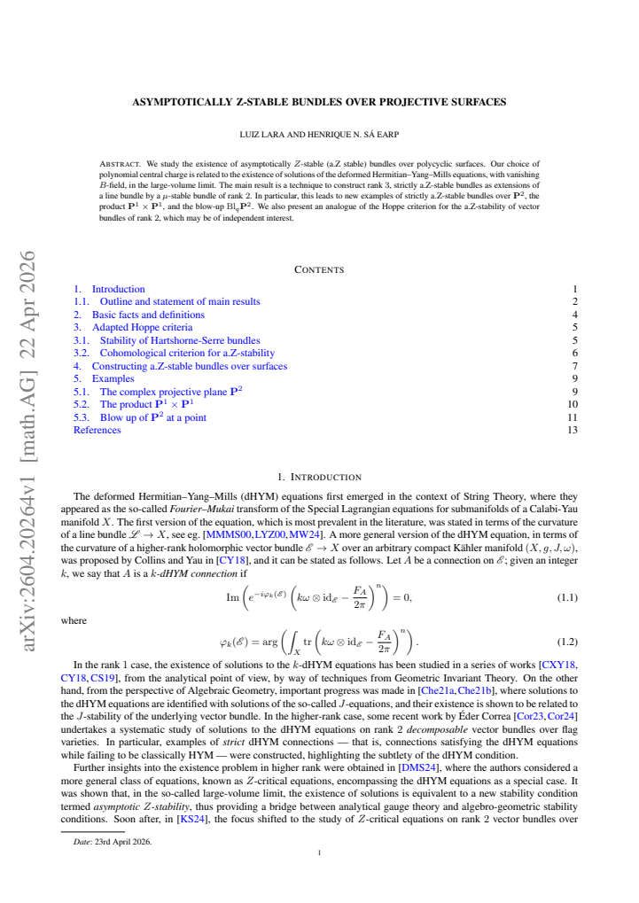 First page