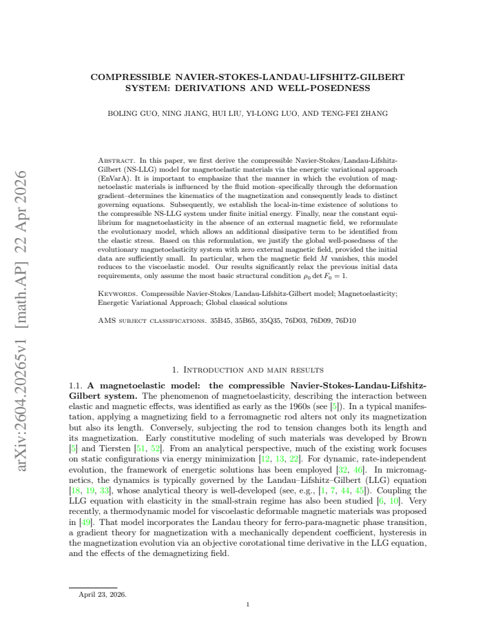 First page