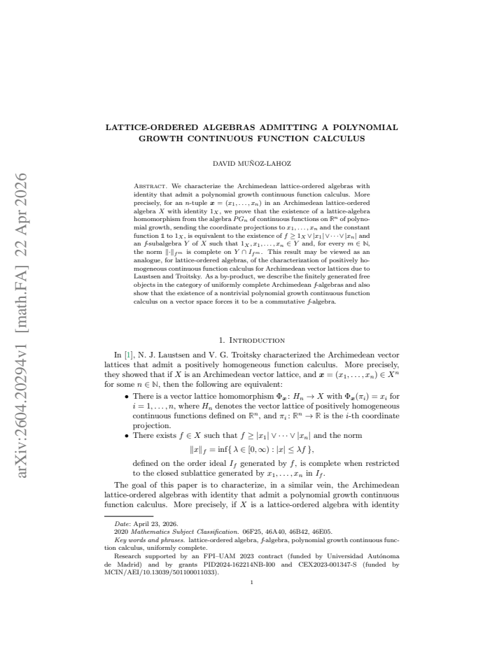 First page