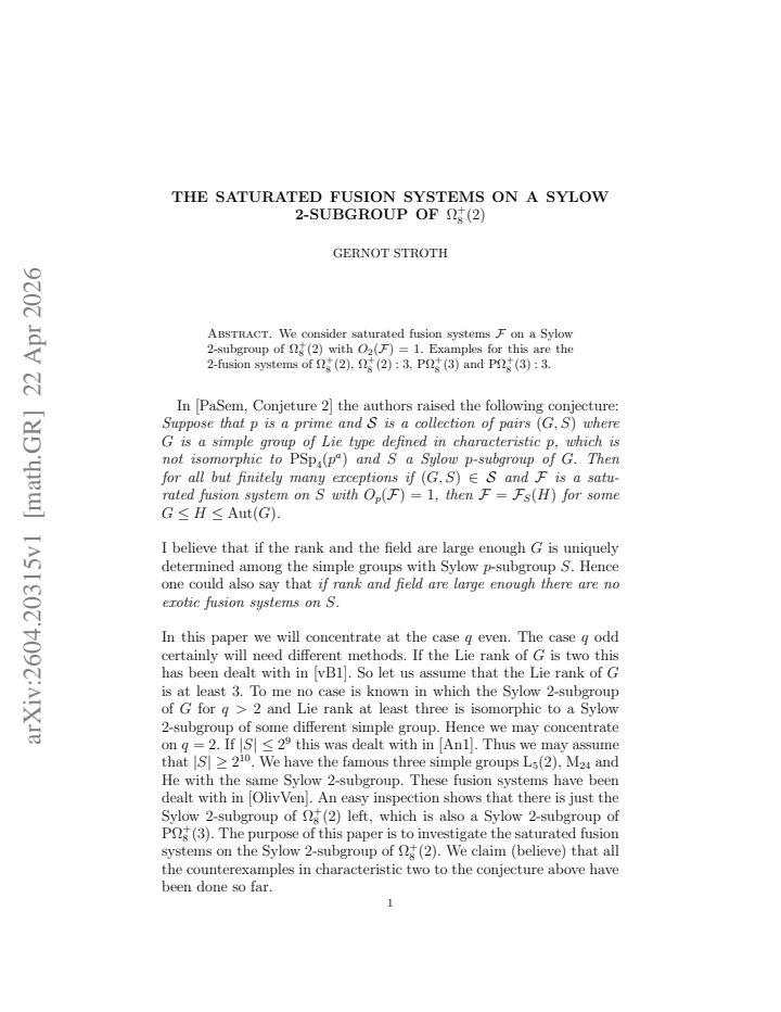 First page
