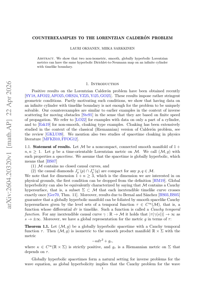 First page
