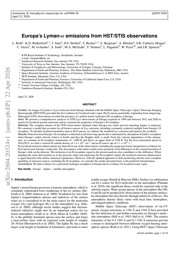 First page