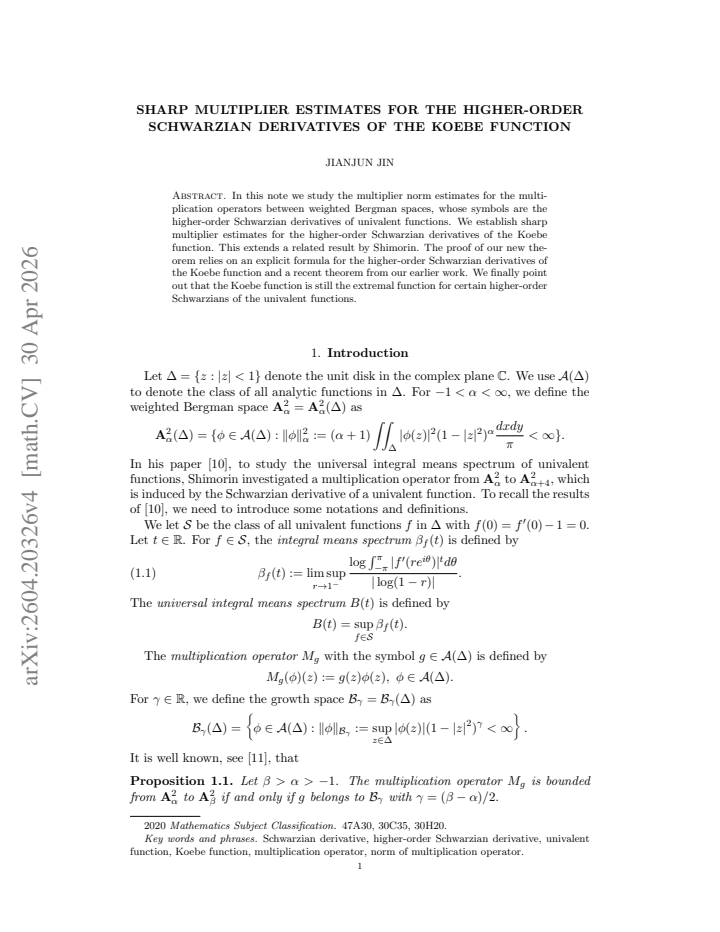 First page