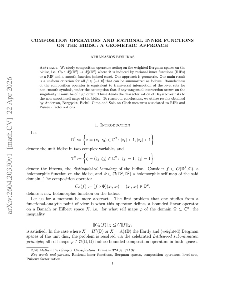 First page