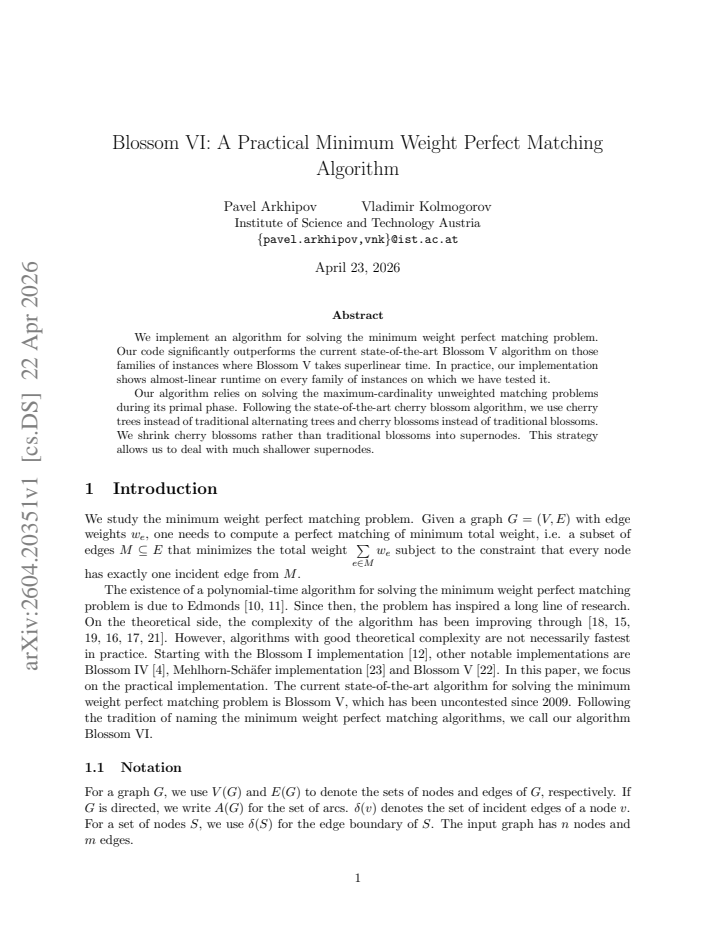 First page