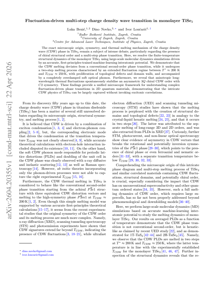 First page