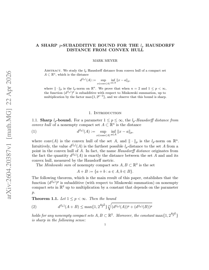 First page