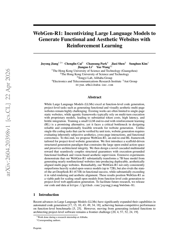 First page