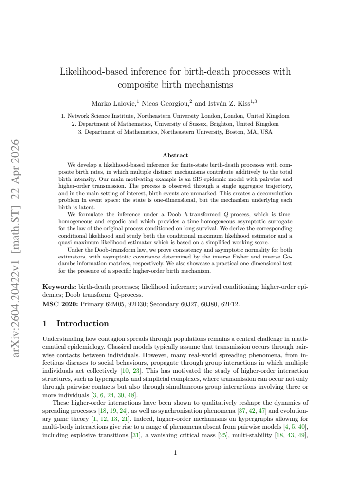 First page