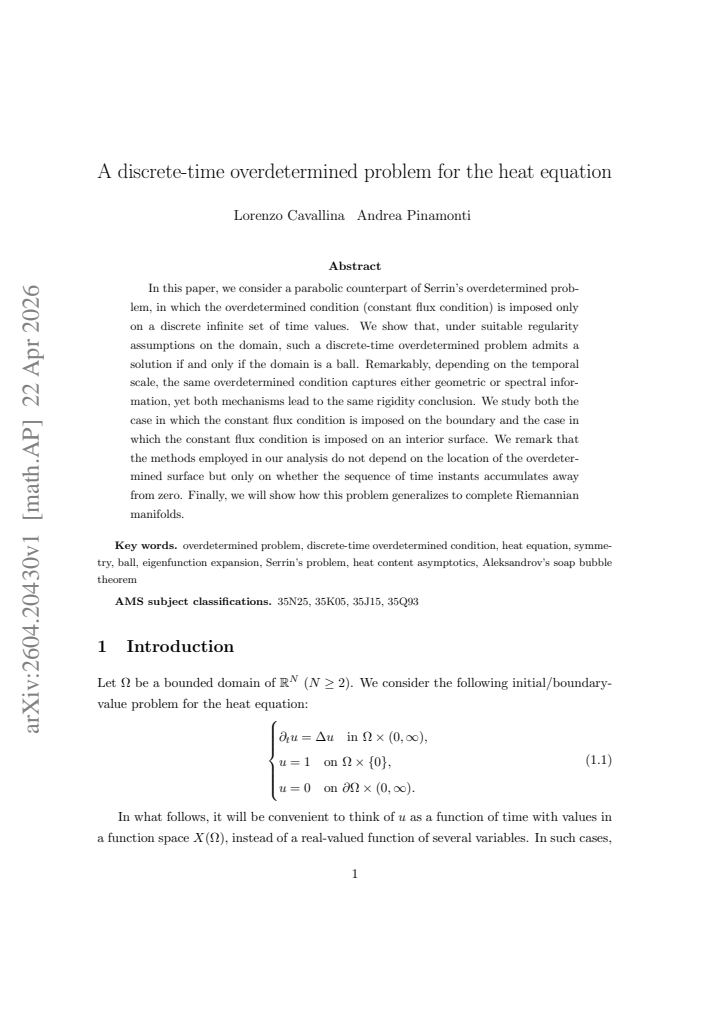 First page