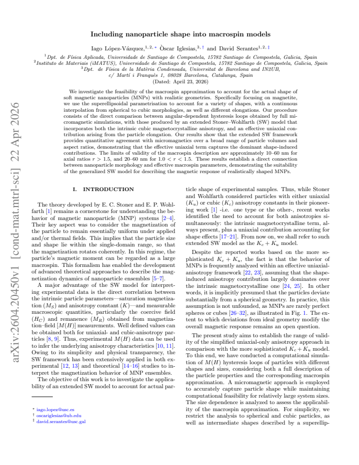 First page