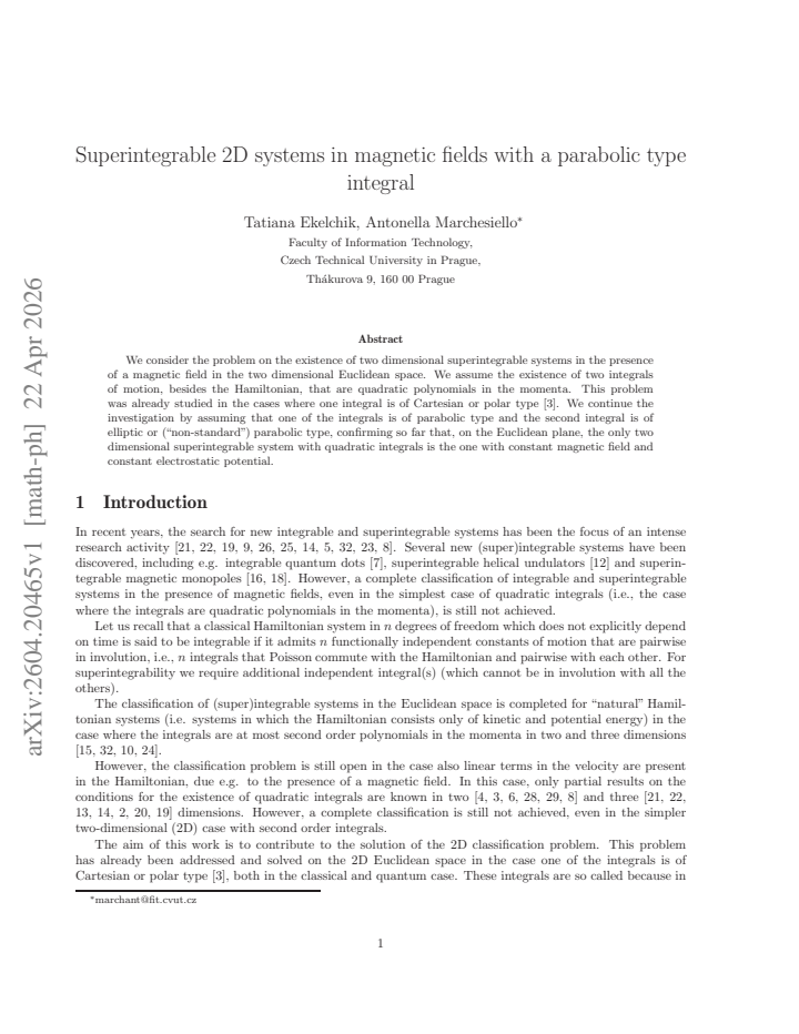 First page