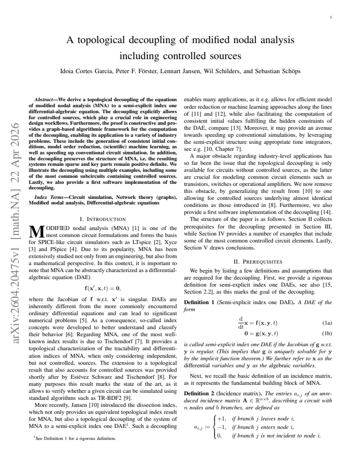 First page