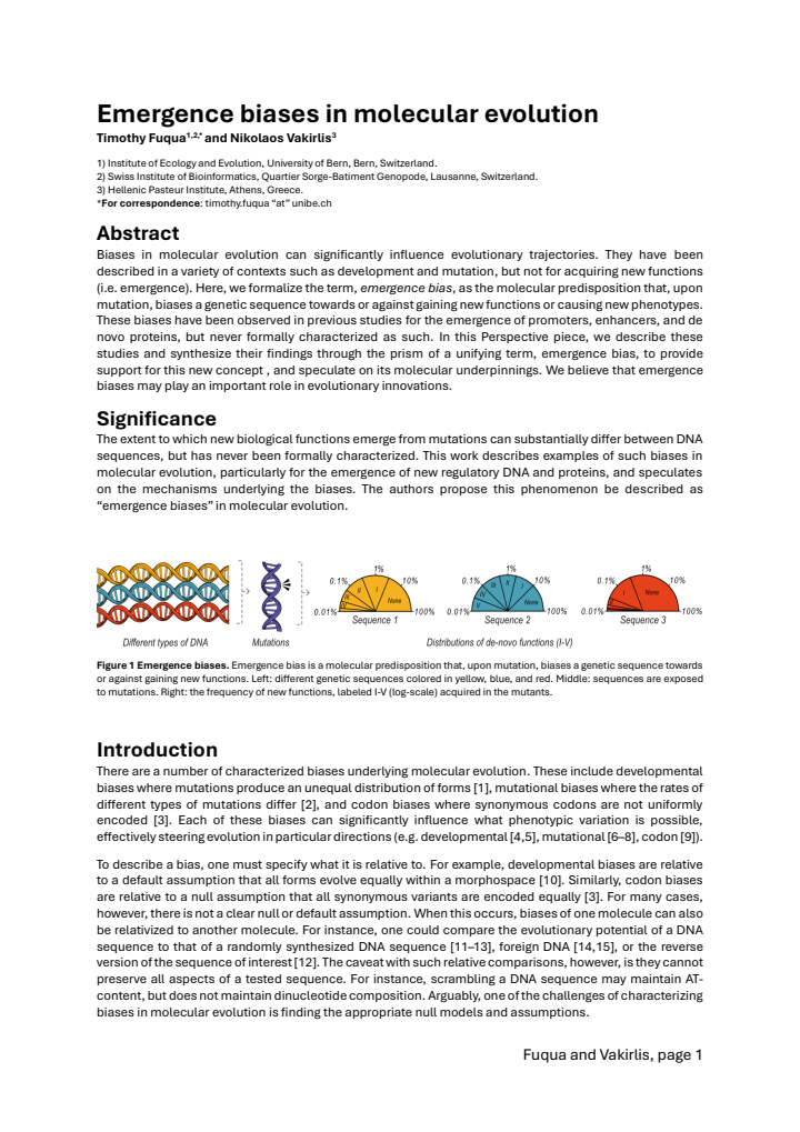 First page