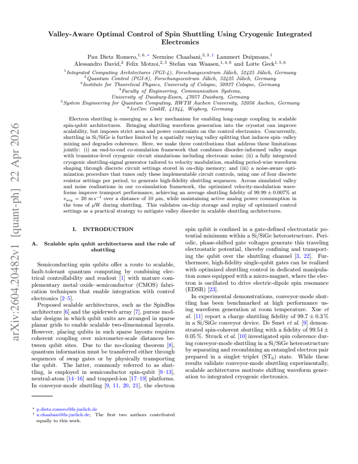 First page