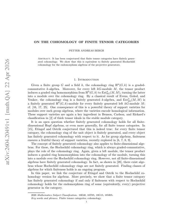 First page