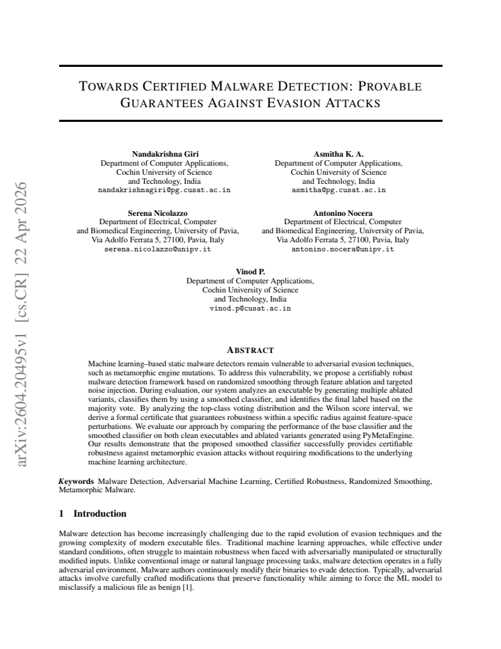 First page