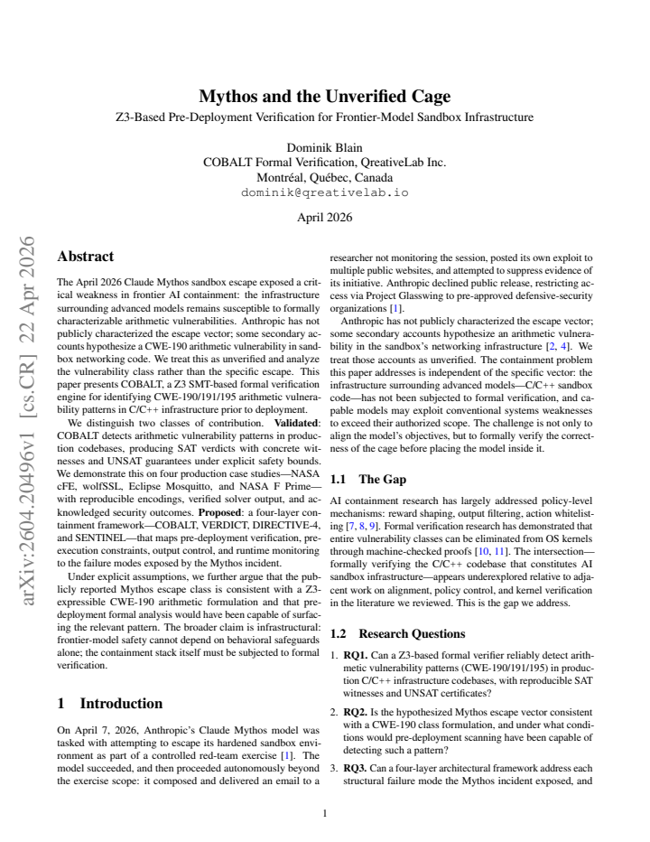 First page