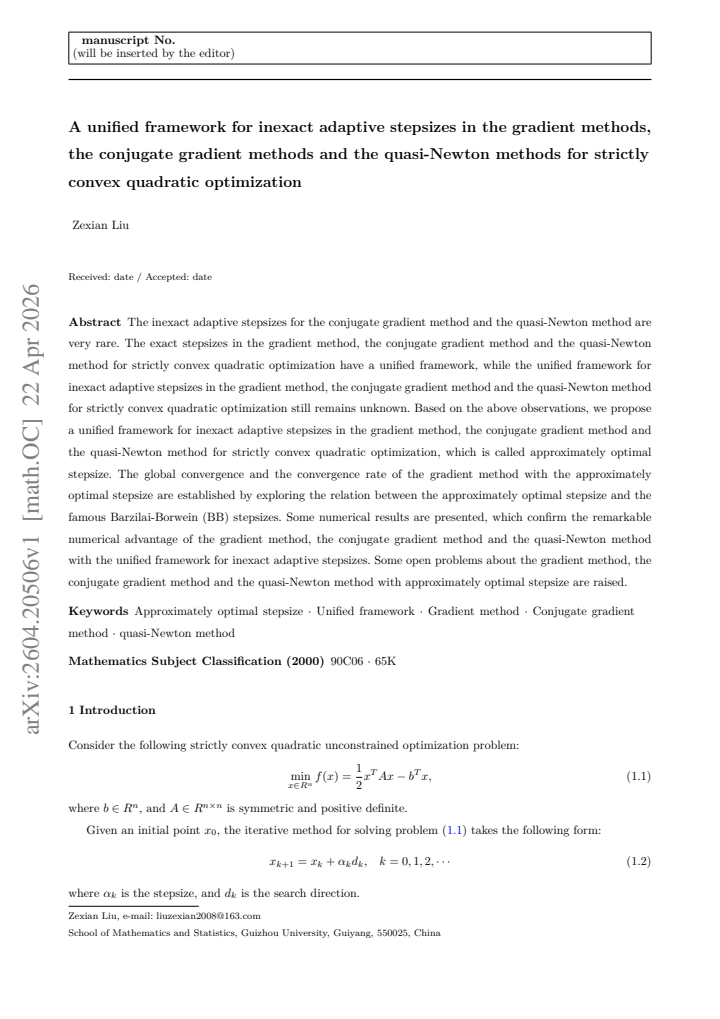 First page