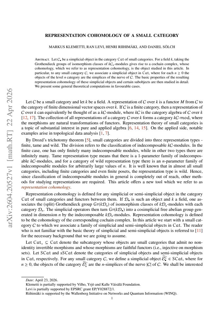 First page