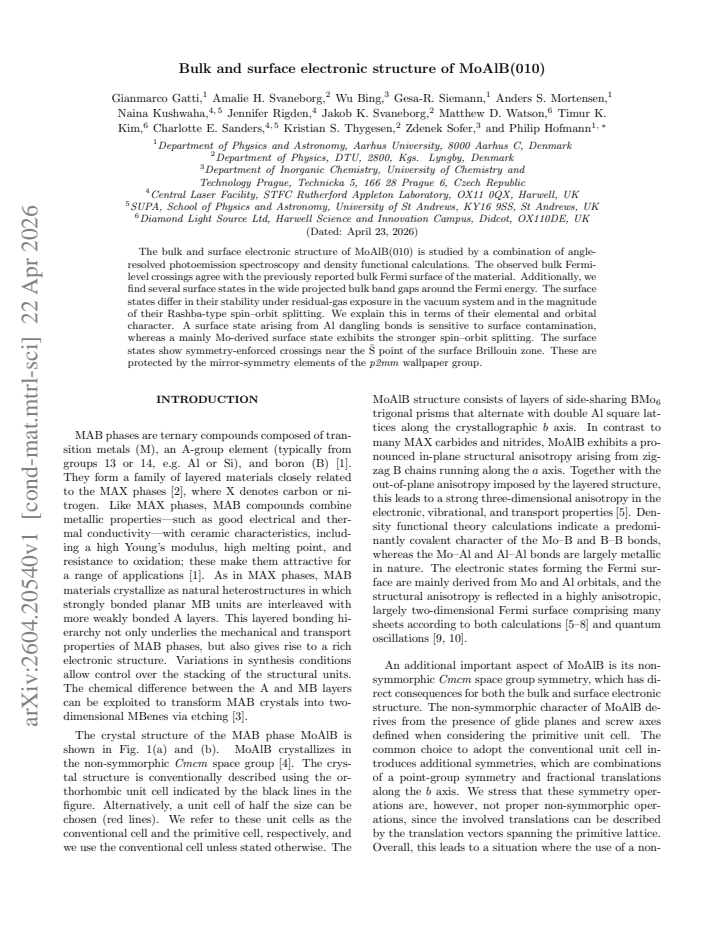 First page