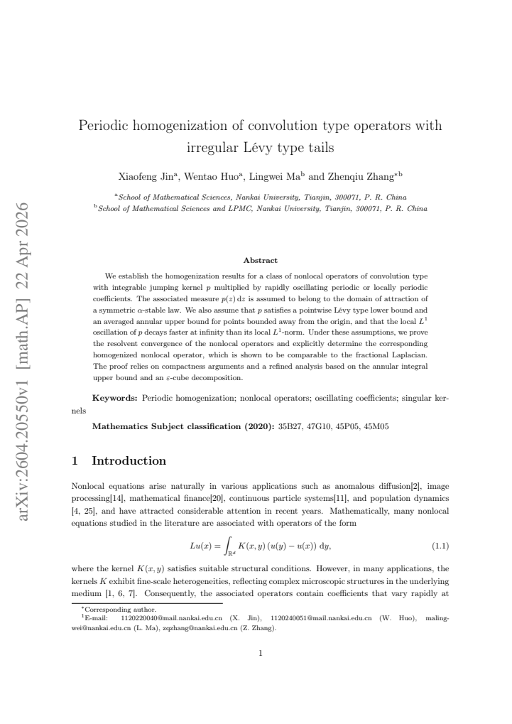 First page