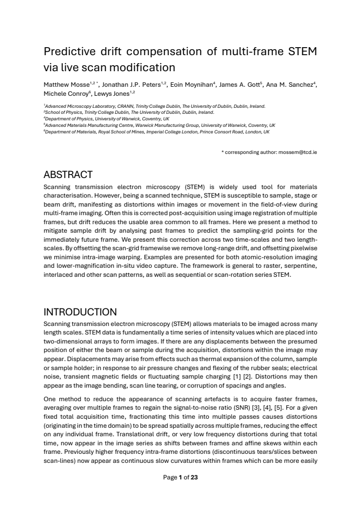 First page