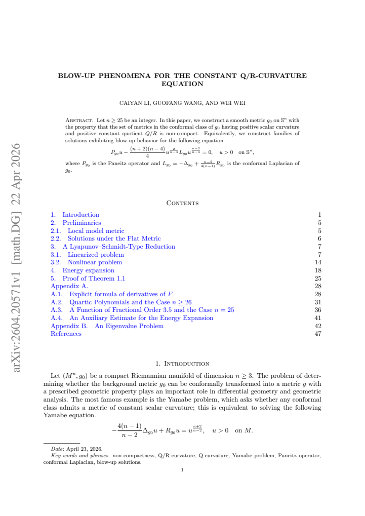 First page