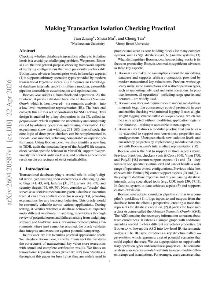 First page
