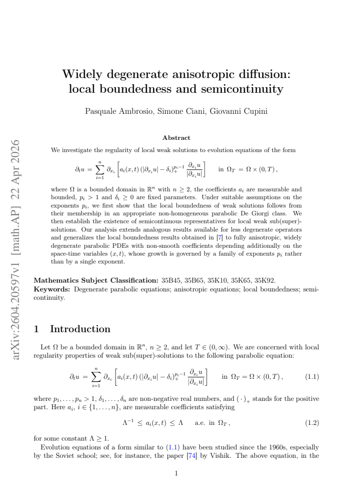First page