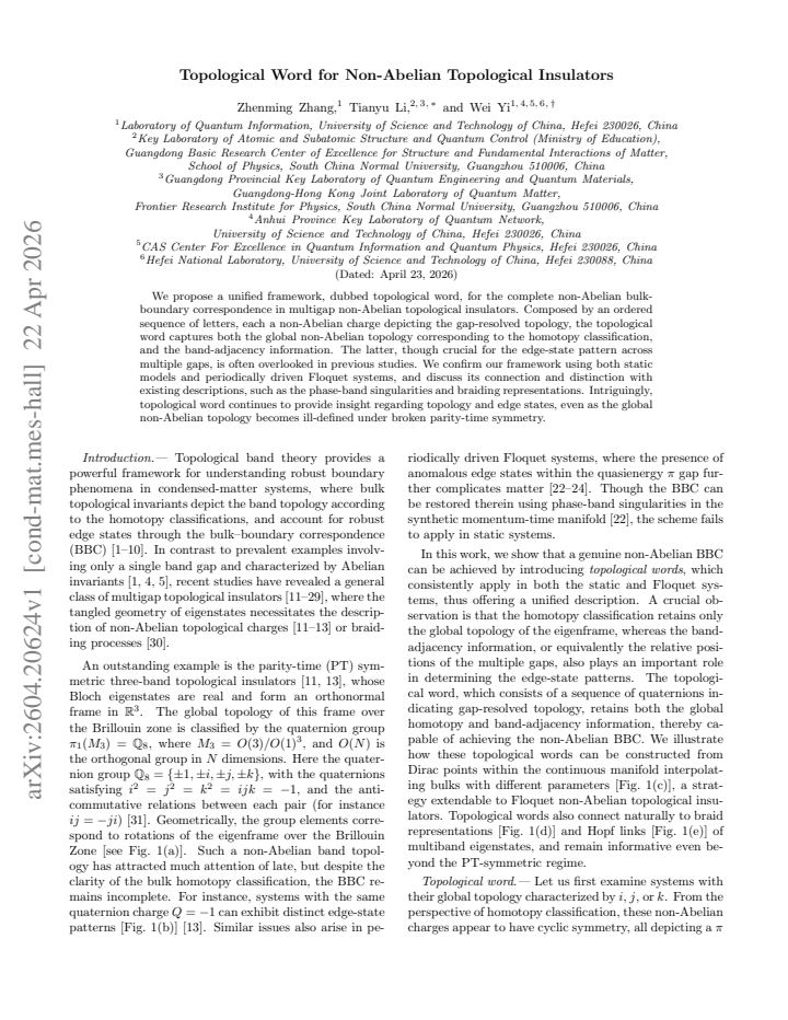 First page