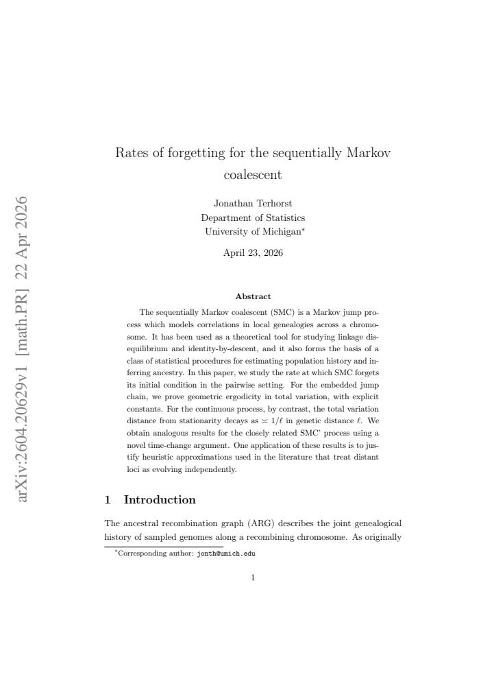 First page