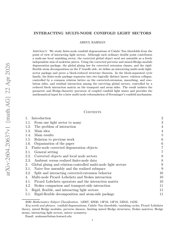 First page